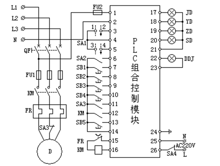 PLC控制的自动化化学反应器电路_plc控制反应炉系统